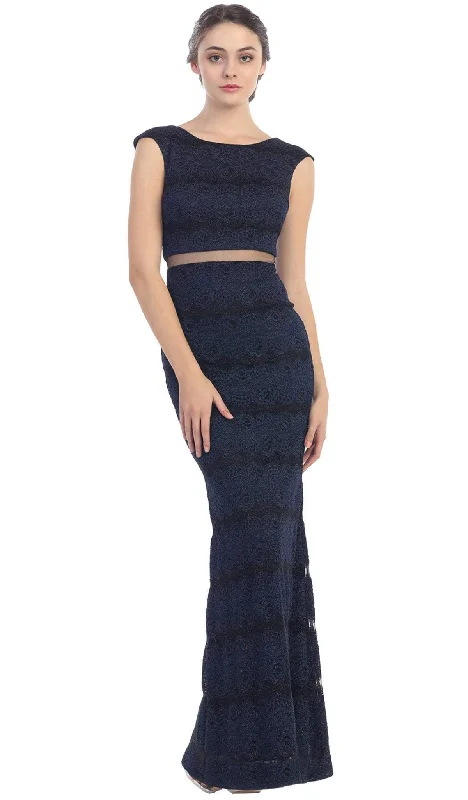 Formal dresses with one - shoulder ruffled straps and sequined bodices for a trendy and eye - catching lookEureka Fashion - Cap Sleeve Striped Metallic Mesh Sheath Evening Dress Formal dresses with one - shoulder ruffled straps and sequined bodices for a trendy and eye - catching lookEureka Fashion - Cap Sleeve Striped Metallic Mesh Sheath Evening Dress