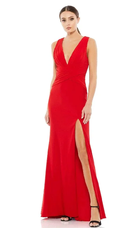 Ball - gown style formal dresses with sequined bodices for promIeena Duggal - 55703 Pleated Long Gown