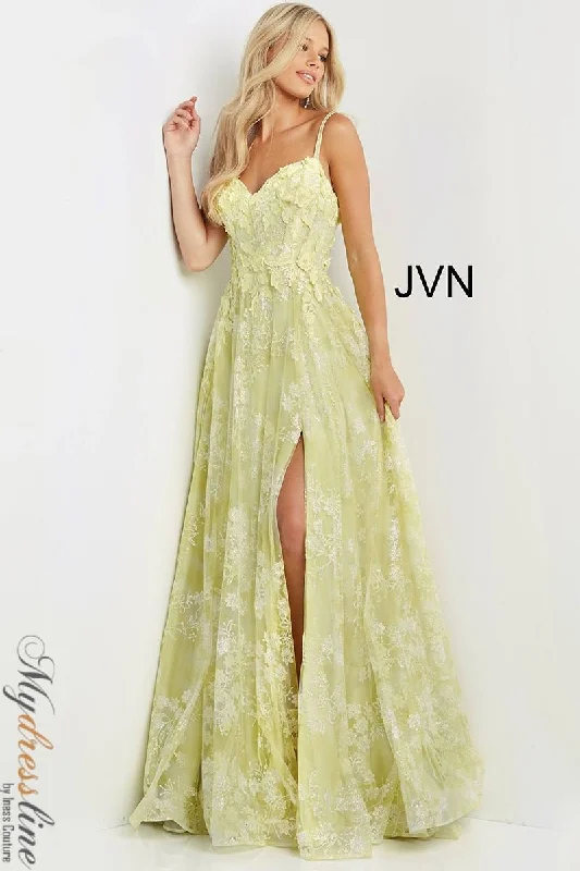 Formal dresses with off - the - shoulder sleeves and rhinestone accents for a sophisticated promJovani JVN08416 Formal dresses with off - the - shoulder sleeves and rhinestone accents for a sophisticated promJovani JVN08416