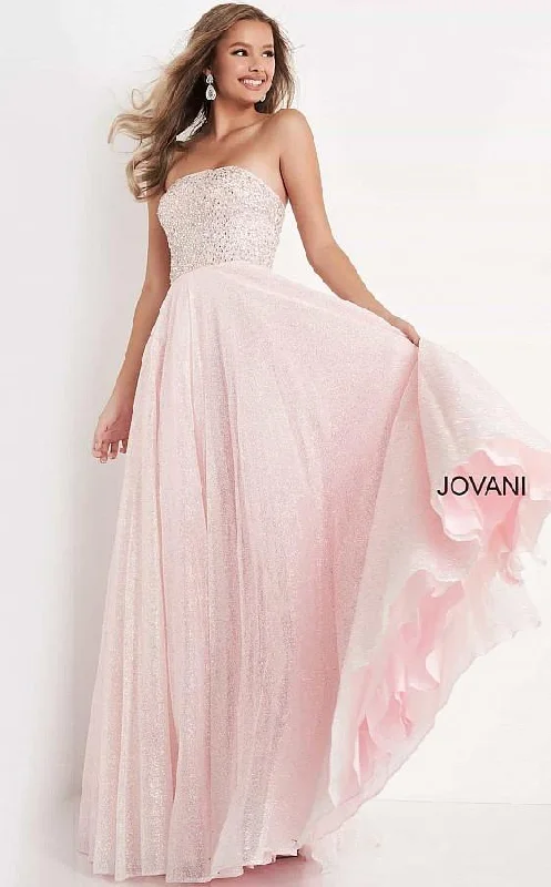 Bodycon dress for a DIY - customized styleJovani 04443 Prom Long Strapless Glitter Ball Gown K