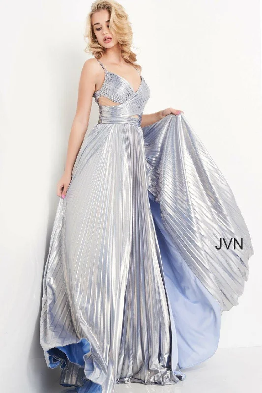 Bodycon dress made of cotton for a breathable option​Jovani 04890 Prom Long Spaghetti Strap Dress