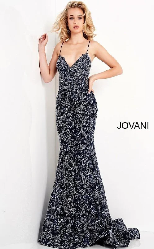 Bodycon dress made of jersey for a casual look​Jovani 06591 Lace Spaghetti Strap Prom Dress