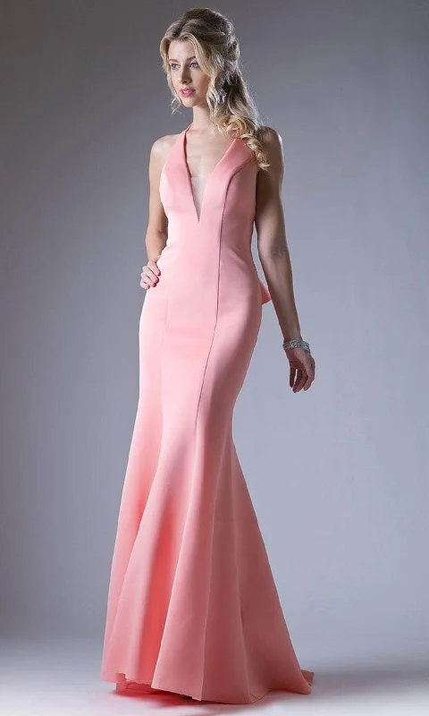 Prom dresses with gathered skirts and crystal - encrusted belts for a luxurious promLadivine 11661 - Halter Ruffled Back Trumpet Gown Prom dresses with gathered skirts and crystal - encrusted belts for a luxurious promLadivine 11661 - Halter Ruffled Back Trumpet Gown