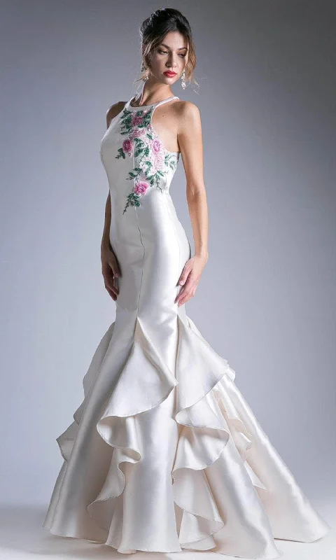 Formal dresses with ruched back panels and button - down fronts for a unique and flattering fitLadivine 83830 - Embroidered Mikado Mermaid Gown Formal dresses with ruched back panels and button - down fronts for a unique and flattering fitLadivine 83830 - Embroidered Mikado Mermaid Gown