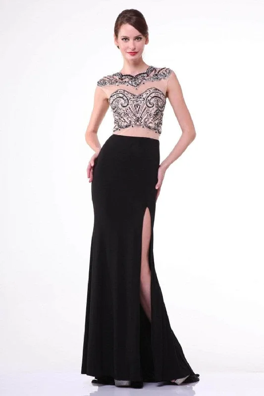 Prom dresses with illusion necklines and crystal embellishments for a formal affairLadivine 8786 - Beaded Illusion Sheath Dress Prom dresses with illusion necklines and crystal embellishments for a formal affairLadivine 8786 - Beaded Illusion Sheath Dress