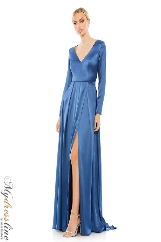 Prom dresses with cold - shoulder cutouts and satin bows for a trendy lookMac Duggal 26613 Prom dresses with cold - shoulder cutouts and satin bows for a trendy lookMac Duggal 26613