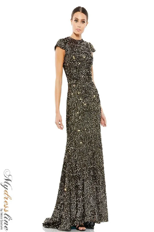 Prom dresses with illusion necklines and crystal embellishments for a formal affairMac Duggal 26647 Prom dresses with illusion necklines and crystal embellishments for a formal affairMac Duggal 26647