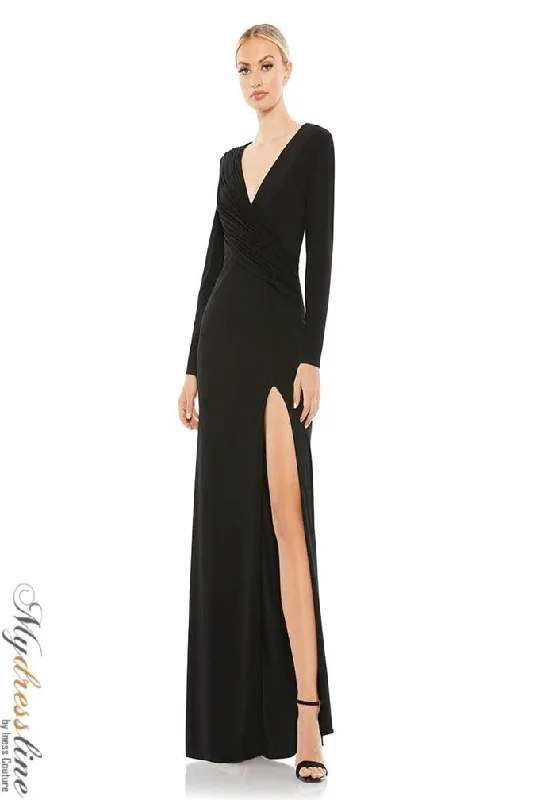 Formal dresses with asymmetric ruffled hems and high - low designs for a fashion - forward and dynamic appearanceMac Duggal 26686 Formal dresses with asymmetric ruffled hems and high - low designs for a fashion - forward and dynamic appearanceMac Duggal 26686