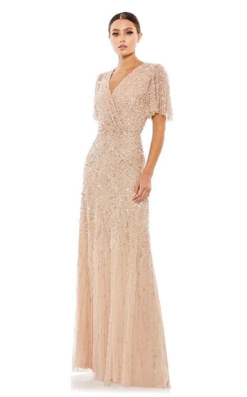 Long - train formal dresses in chiffon for a dramatic prom entranceMac Duggal 35109 Dress Long - train formal dresses in chiffon for a dramatic prom entranceMac Duggal 35109 Dress