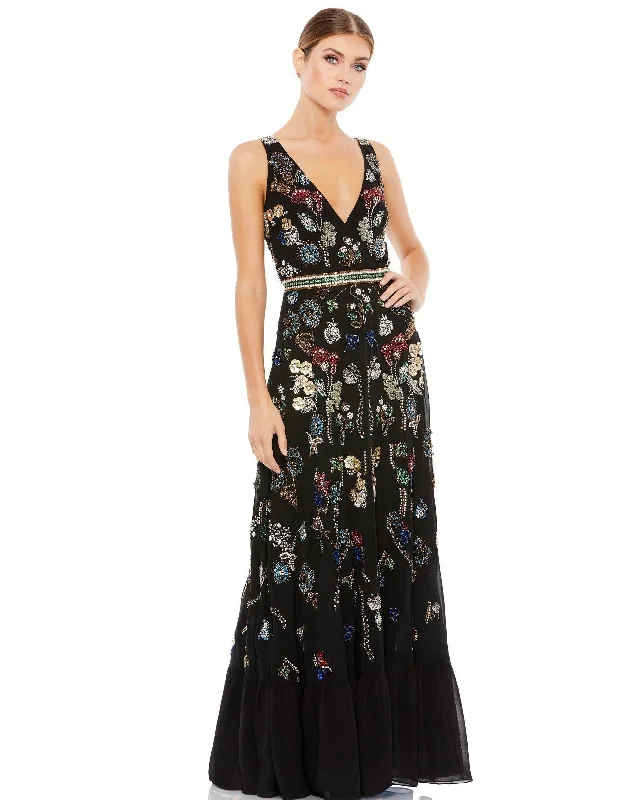 Bodycon dress with a flared skirt for a unique silhouetteMac Duggal 93548 Long Formal Floral Evening Gown Bodycon dress with a flared skirt for a unique silhouetteMac Duggal 93548 Long Formal Floral Evening Gown