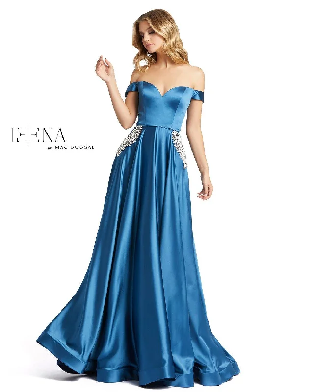 Bodycon dress for a homecoming dance​Mac Duggal 55273 Prom Long Off Shoulder Dress