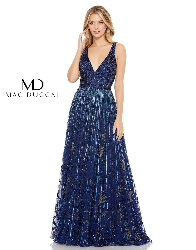 Sleeveless bodycon dress for summer parties​Mac Duggal 5226 Prom Long Sleeveless Formal Dress