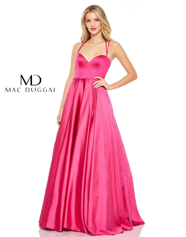 Bodycon dress for a business networking event​Mac Duggal 67559 Prom Spaghetti Strap Long Dress