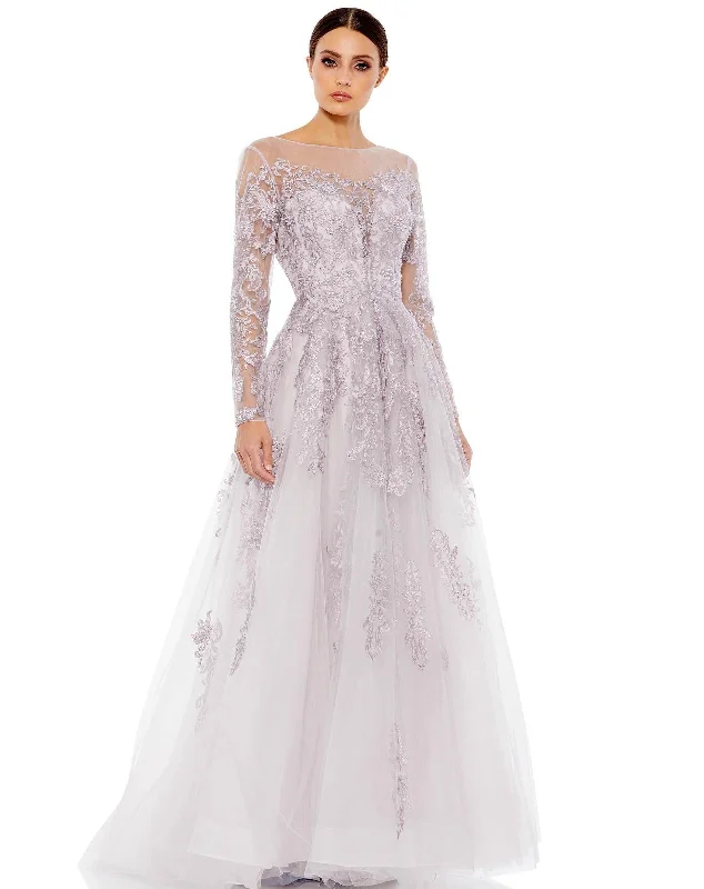 Bodycon dress made of satin for a luxurious feelMac Duggal 50642 Long Sleeve Formal Evening Gown Bodycon dress made of satin for a luxurious feelMac Duggal 50642 Long Sleeve Formal Evening Gown