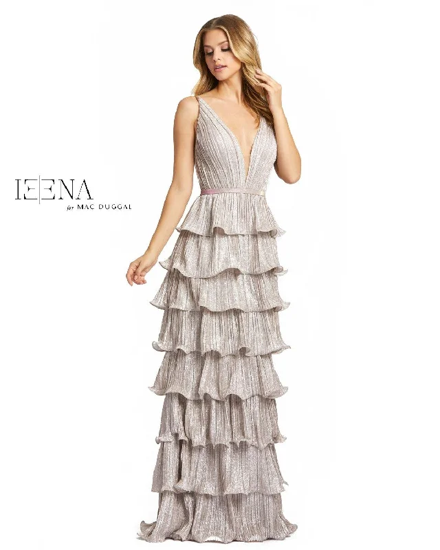 Bodycon dress with a ruffled trimMac Duggal 26304 Prom Long Sleeveless Tiered Dress Bodycon dress with a ruffled trimMac Duggal 26304 Prom Long Sleeveless Tiered Dress