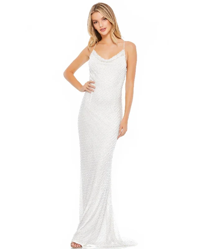 Bodycon dress made of stretchy spandex for comfortMac Duggal 93557 Slinky Pearl Lace Up Gown Bodycon dress made of stretchy spandex for comfortMac Duggal 93557 Slinky Pearl Lace Up Gown