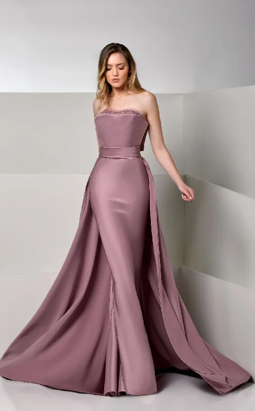 Formal dresses with empire waists and organza overlays for a feminine lookModessa Couture M20227 Dress Formal dresses with empire waists and organza overlays for a feminine lookModessa Couture M20227 Dress