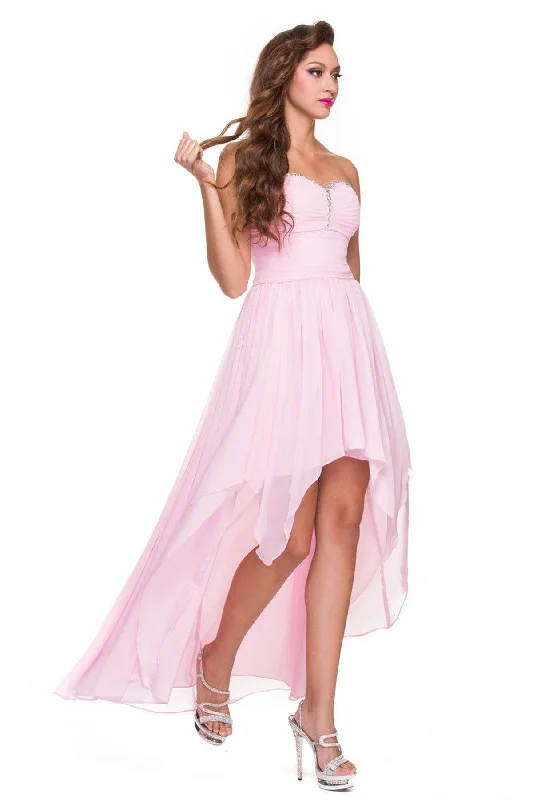 Bodycon dress with a high - low hem for a trendy lookNox Anabel 2699 Strapless High Low Evening Dress Bodycon dress with a high - low hem for a trendy lookNox Anabel 2699 Strapless High Low Evening Dress