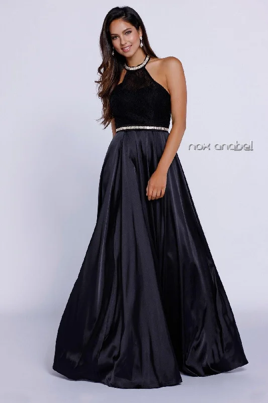 Long - sleeved bodycon dress for a formal winter eventNox Anabel 8198 Long Sleeveless Evening Gown Long - sleeved bodycon dress for a formal winter eventNox Anabel 8198 Long Sleeveless Evening Gown