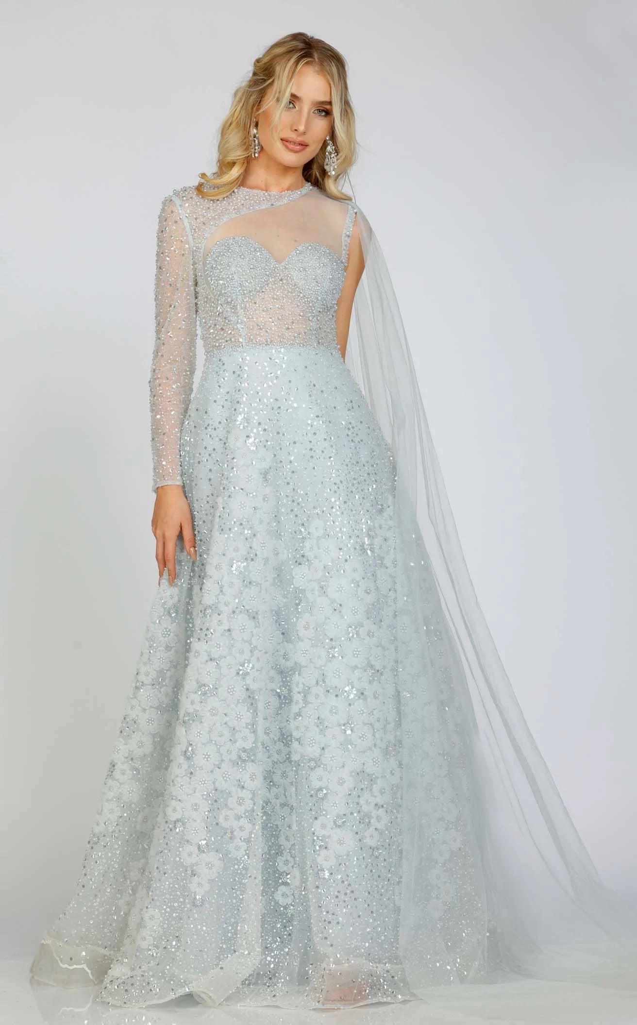 Prom dresses with side - slit skirts and beaded fringes for a glamorous appearanceTerani 231M0493 Dress Prom dresses with side - slit skirts and beaded fringes for a glamorous appearanceTerani 231M0493 Dress