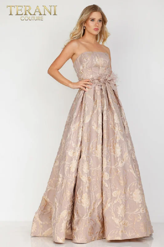 Formal dresses with tassel - adorned belts and tiered skirts for a stylish and festive formal eventTerani Couture 1921M0502