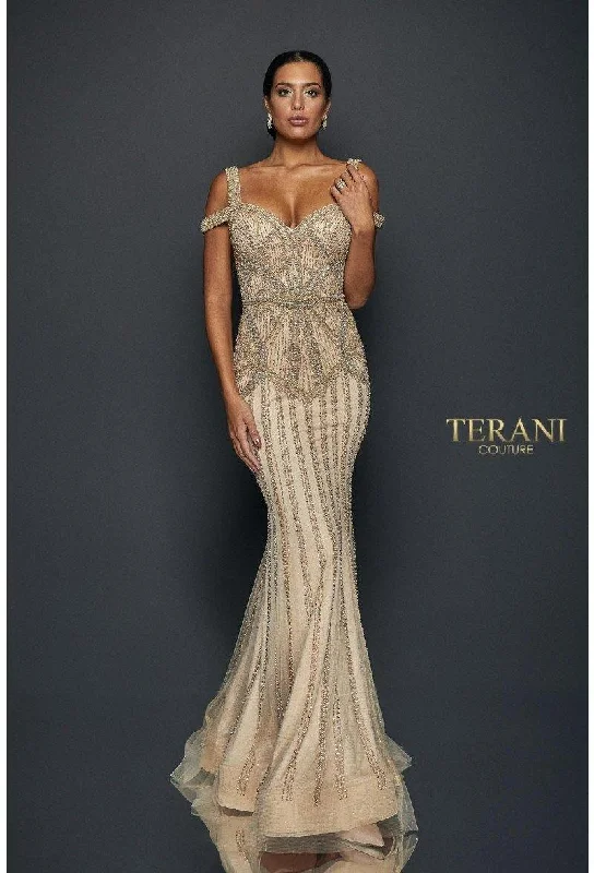 Mini bodycon dress for a night out on the town​Terani Couture 1922GL0680 Formal Long Prom Dress
