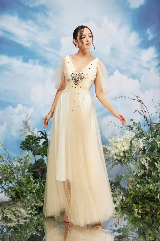 Party dresses with a satin - lined interior for added comfortZeus Gathered V-Neck Mesh Sheer Maxi Dress Party dresses with a satin - lined interior for added comfortZeus Gathered V-Neck Mesh Sheer Maxi Dress