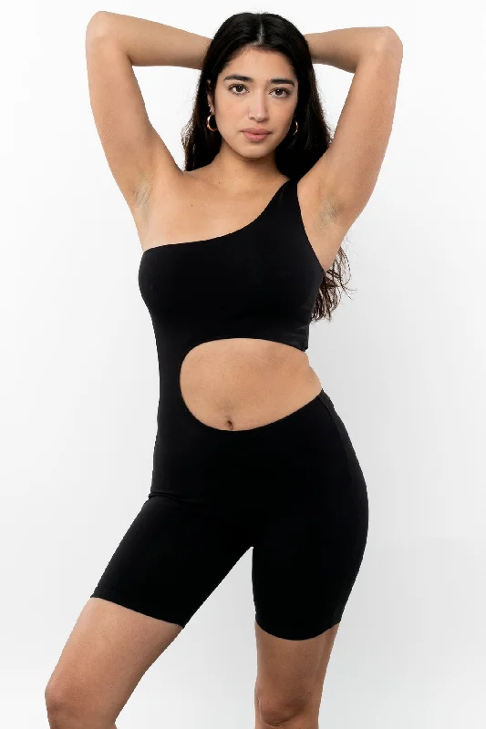 Lace Bodysuits for a Sexy and Elegant Bedroom Look83047GD - Garment Dye Asymmetrical Biketard