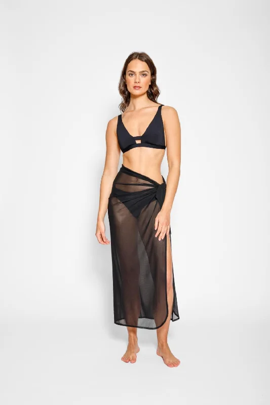 Printed sarong - style cover ups for a tropical vacation lookEscape Mesh Long Sarong Printed sarong - style cover ups for a tropical vacation lookEscape Mesh Long Sarong