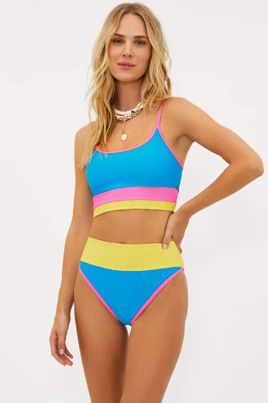Plus Size Women's Print - Blocked Swim Tops in Multicolor for a Trendy and Fashion - Forward LookEva Top Coral Reef Colorblock Plus Size Women's Print - Blocked Swim Tops in Multicolor for a Trendy and Fashion - Forward LookEva Top Coral Reef Colorblock