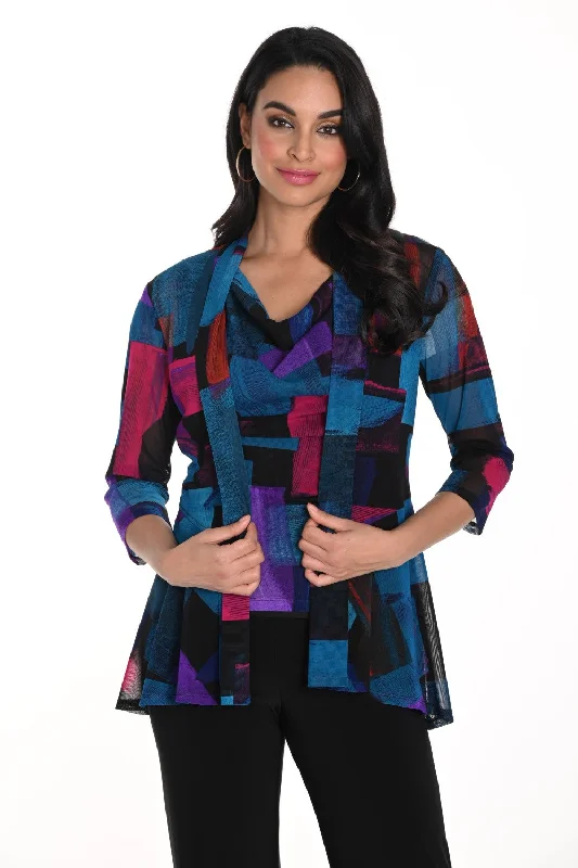 Recycled material cover ups for an environmentally friendly choiceFrank Lyman Throw-Over 243303 Fuchsia/Turquoise