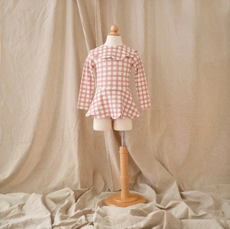 Plus - Size Bodysuits with a Comfortable and Flattering FitPetal Bodysuit · Gingham