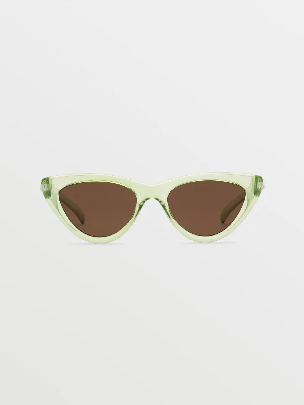 Women's Metallic One - Pieces in Silver for a Shiny and Eye - Catching Night OutfitKnife Sunglasses - Gloss Sea Foam/Bronze Women's Metallic One - Pieces in Silver for a Shiny and Eye - Catching Night OutfitKnife Sunglasses - Gloss Sea Foam/Bronze