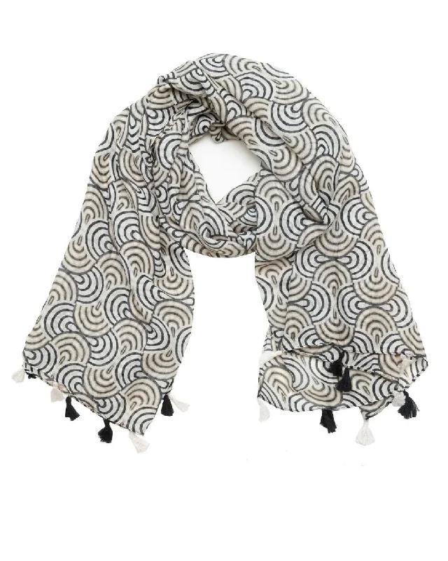 Sleeveless cover ups for maximum sun exposure controlLight Weight Woven Black and White Rainbow Scarf Sleeveless cover ups for maximum sun exposure controlLight Weight Woven Black and White Rainbow Scarf