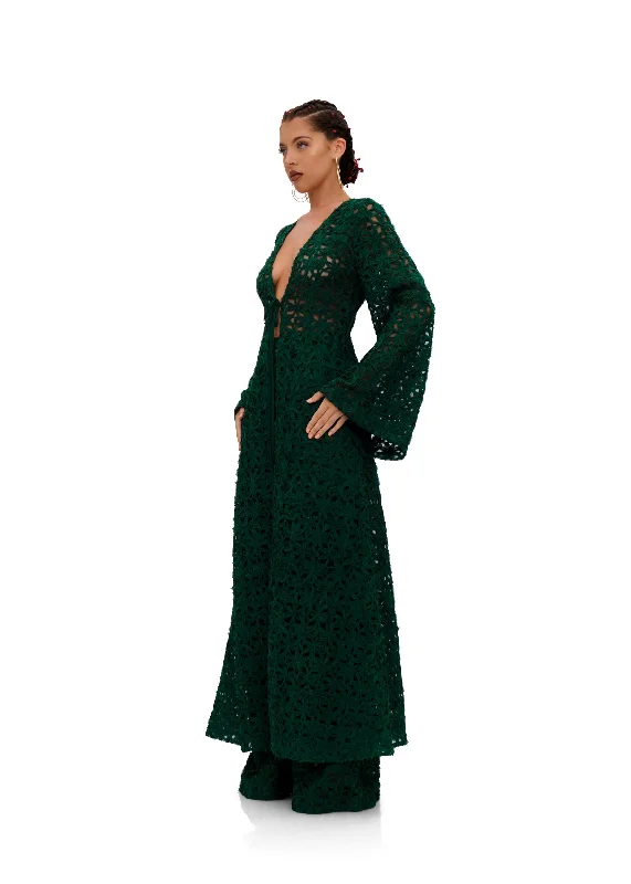 Poncho - style cover ups for a cozy and fashionable beach accessoryNDU LACE KIMONO