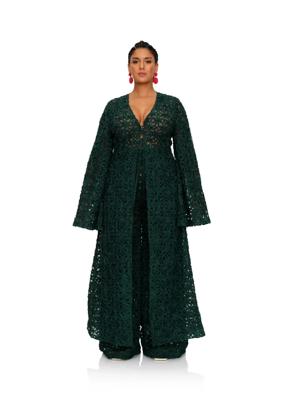 Split - hem cover ups for a more dynamic and stylish appearanceNDU LACE PANTS