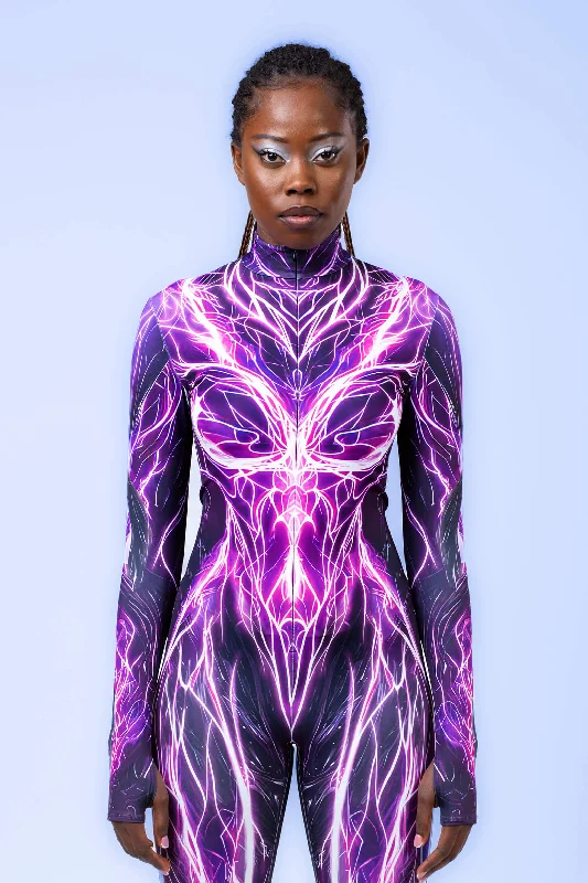Metallic Bodysuits for a Glitzy and Glamorous Night OutPower Surge Costume