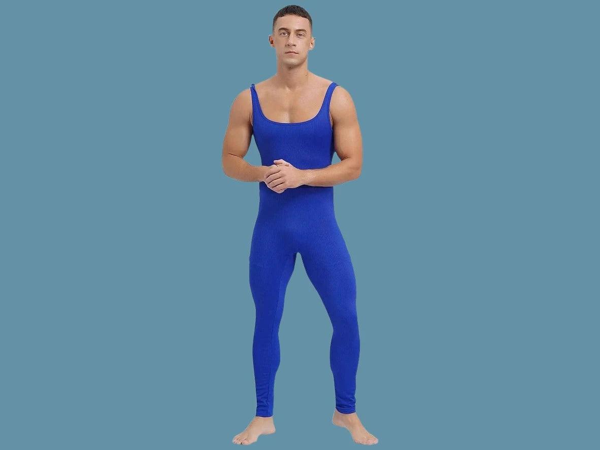 Gay Bodysuits | Sleeveless Ribbed Unitard Wrestling Bodysuit