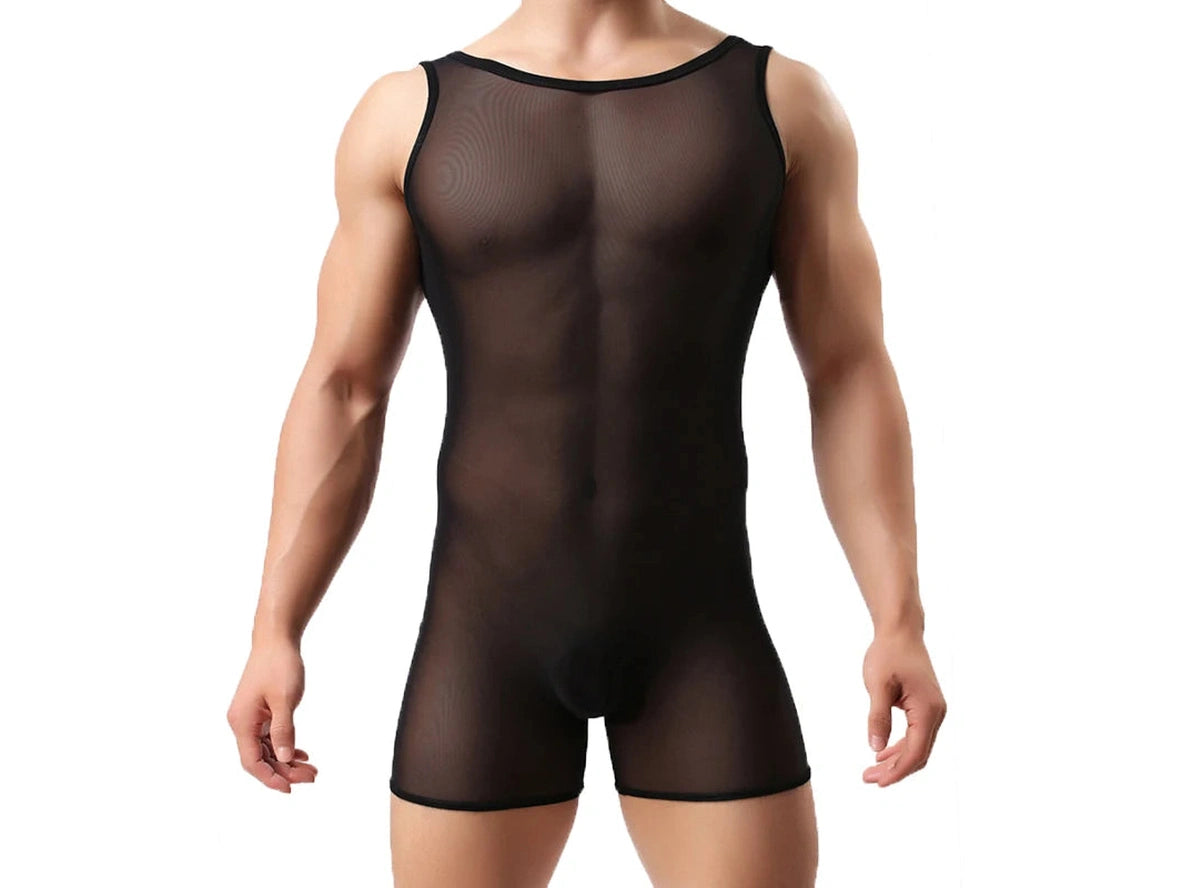 Maternity Bodysuits for Expecting Mothers' ComfortGay Bodysuits | Sleeveless Ultra-Thin See Through Leotard