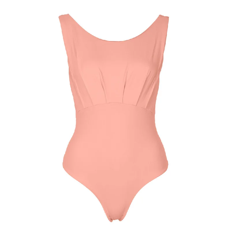 Women's Sleeveless One - Pieces in Yellow with Floral Appliques for a Cheerful and Spring - Like LookVENICE Swimsuit Apricot Women's Sleeveless One - Pieces in Yellow with Floral Appliques for a Cheerful and Spring - Like LookVENICE Swimsuit Apricot
