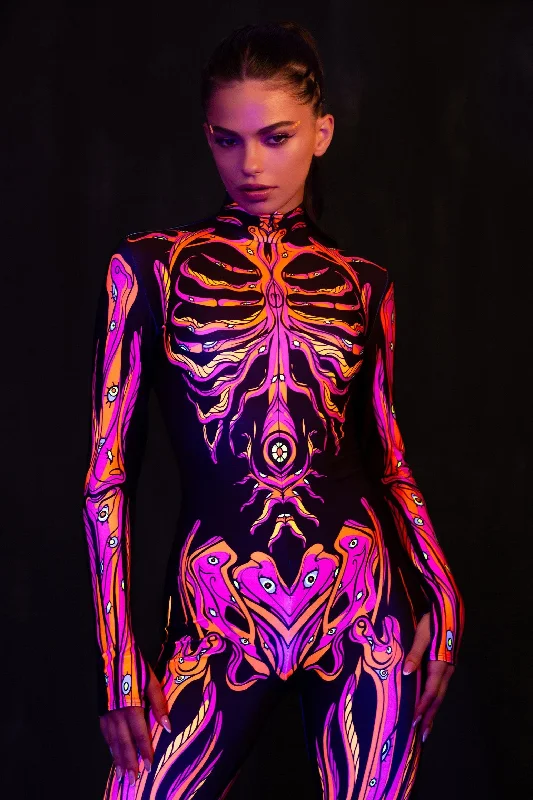 High - Neck Bodysuits for a Modest and Sophisticated LookWicked Wood Costume