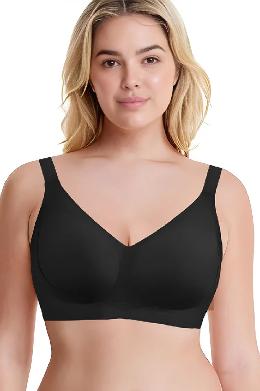 Women's Cut - Out One - Pieces in Black with Geometric Shapes for a Modern and Edgy StyleWomen's Zero Feel Bralette Non Wired Support Bras Women's Cut - Out One - Pieces in Black with Geometric Shapes for a Modern and Edgy StyleWomen's Zero Feel Bralette Non Wired Support Bras